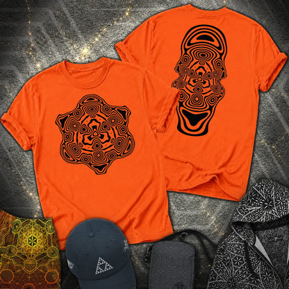 Mind Blown Black 2 Sided T-Shirt - Mind Blown Black 2 Sided T-Shirt - Orange