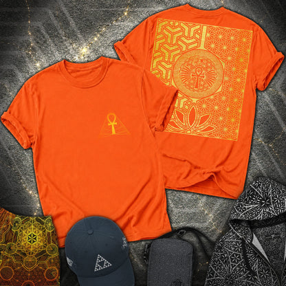 Ankh Egypt 2 Sided T-Shirt - Ankh Egypt 2 Sided T-Shirt - Orange