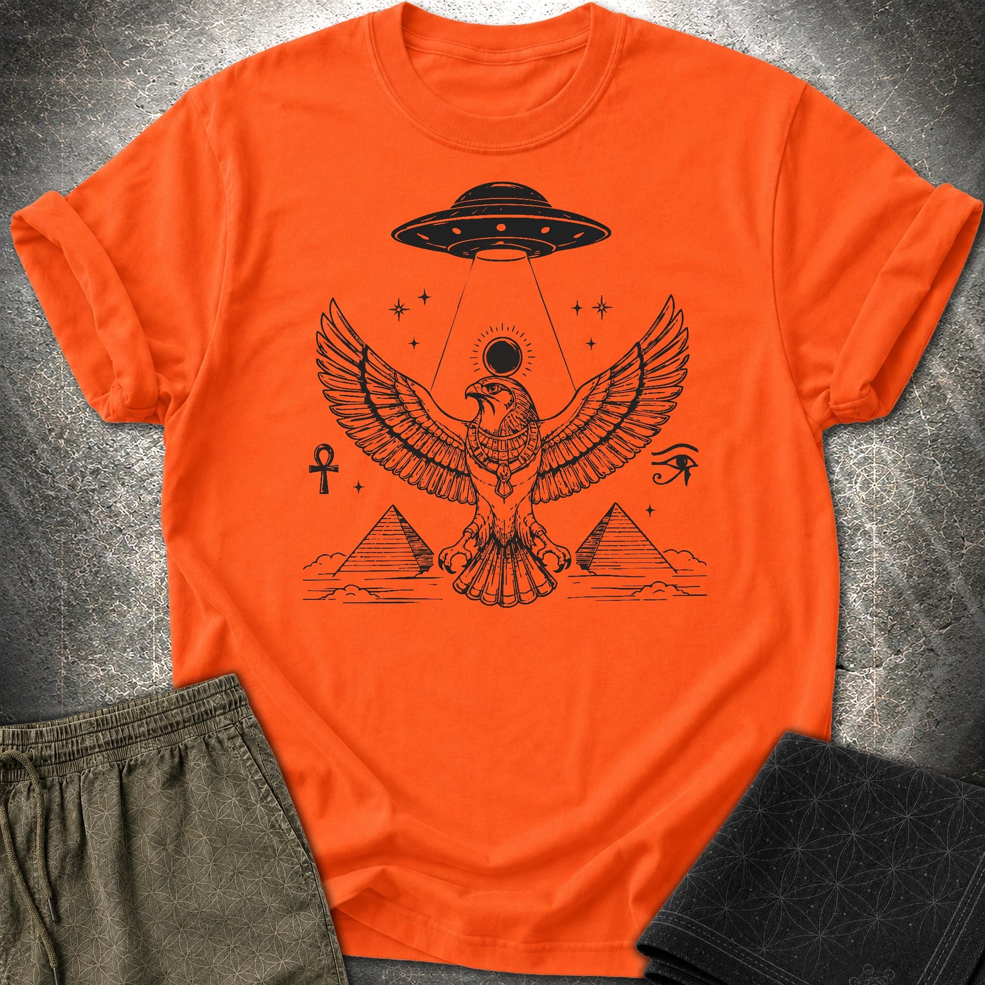Shadow Falcon Under Alien Light - Shadow Falcon Under Alien Light T-Shirt - Orange