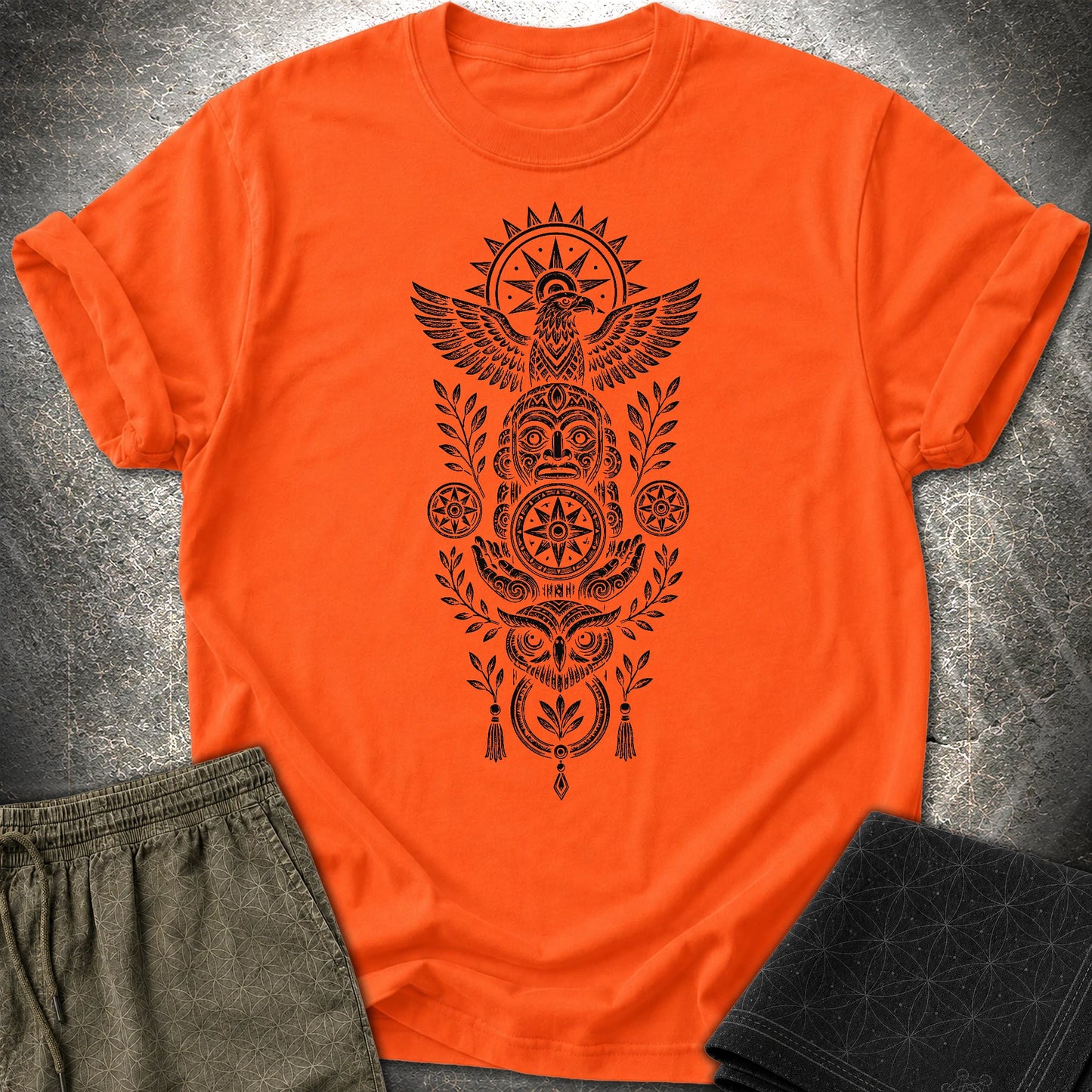 Totem Black - Totem Black T-Shirt - Orange