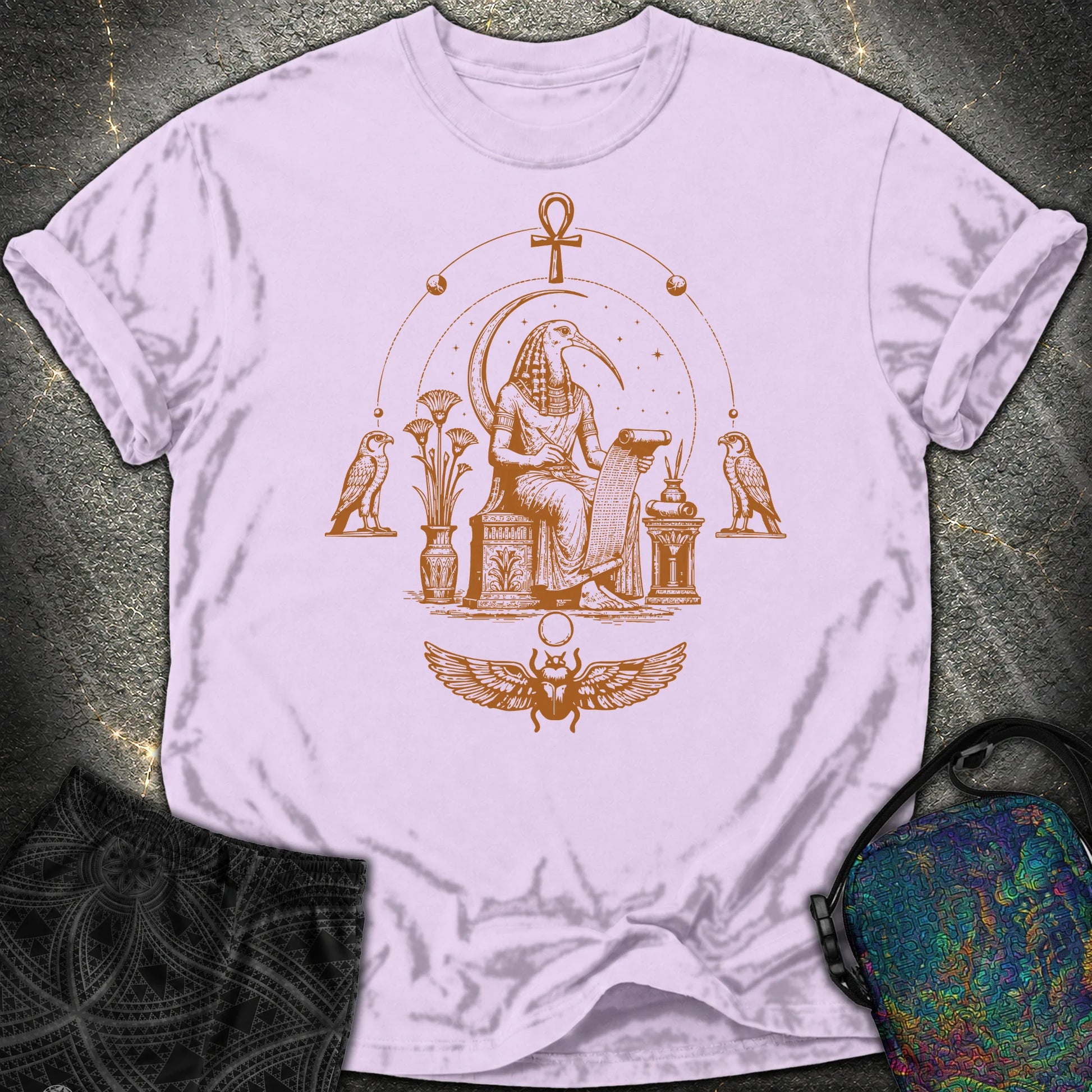 Ibis Scribe Beneath the Moon - Ibis Scribe Beneath the Moon Comfort T-Shirt - Orchid