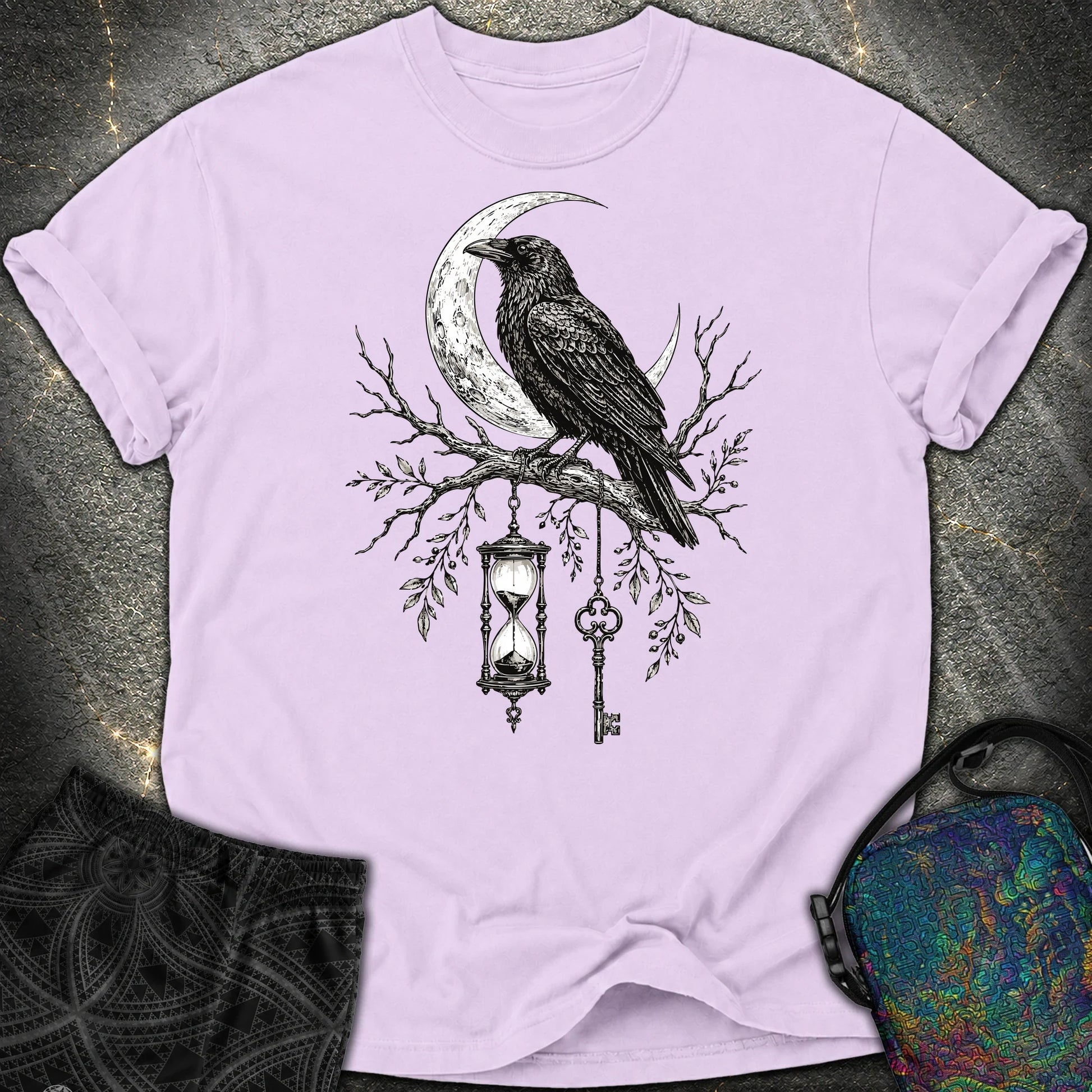 Crow Hourglass Key - Crow Hourglass Key Comfort T-Shirt - Orchid