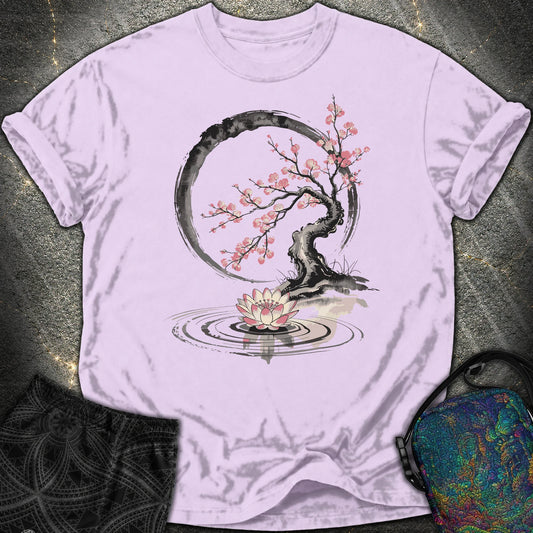 Cherry Blossom Lotus Zen Comfort T-shirt - Cherry Blossom Lotus Zen Comfort T-shirt - Orchid