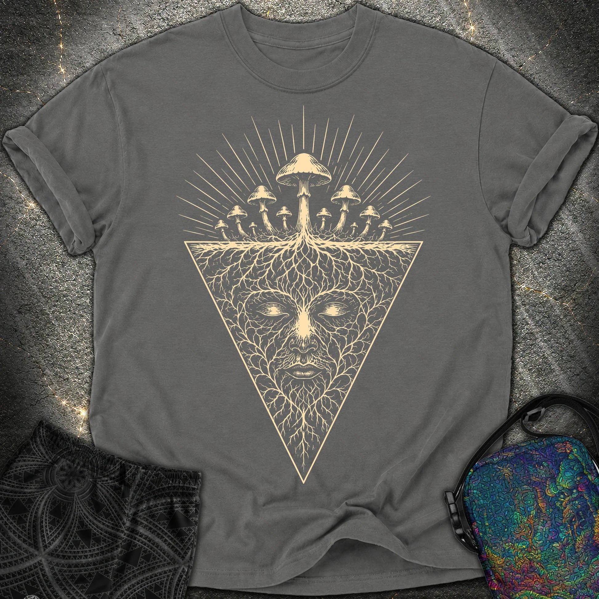 Mycelium Consciousness - Mycelium Consciousness Comfort T-Shirt - Pepper