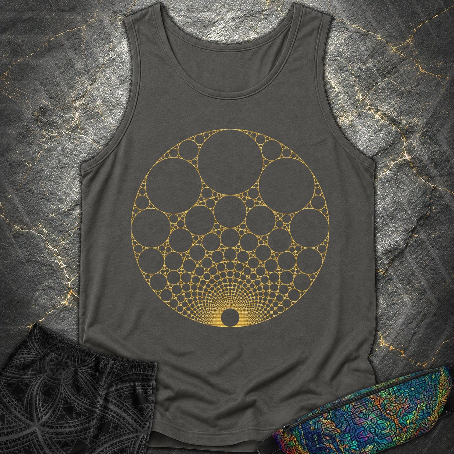 Apollonian Gasket T-Shirt - Apollonian Gasket Comfort Tank Top - Pepper