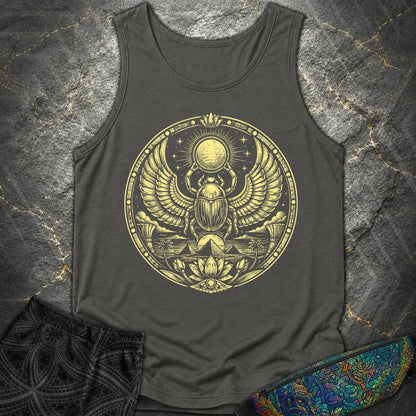 Winged Scarab of the Sun - Winged Scarab of the Sun Comfort Tank Top - Pepper