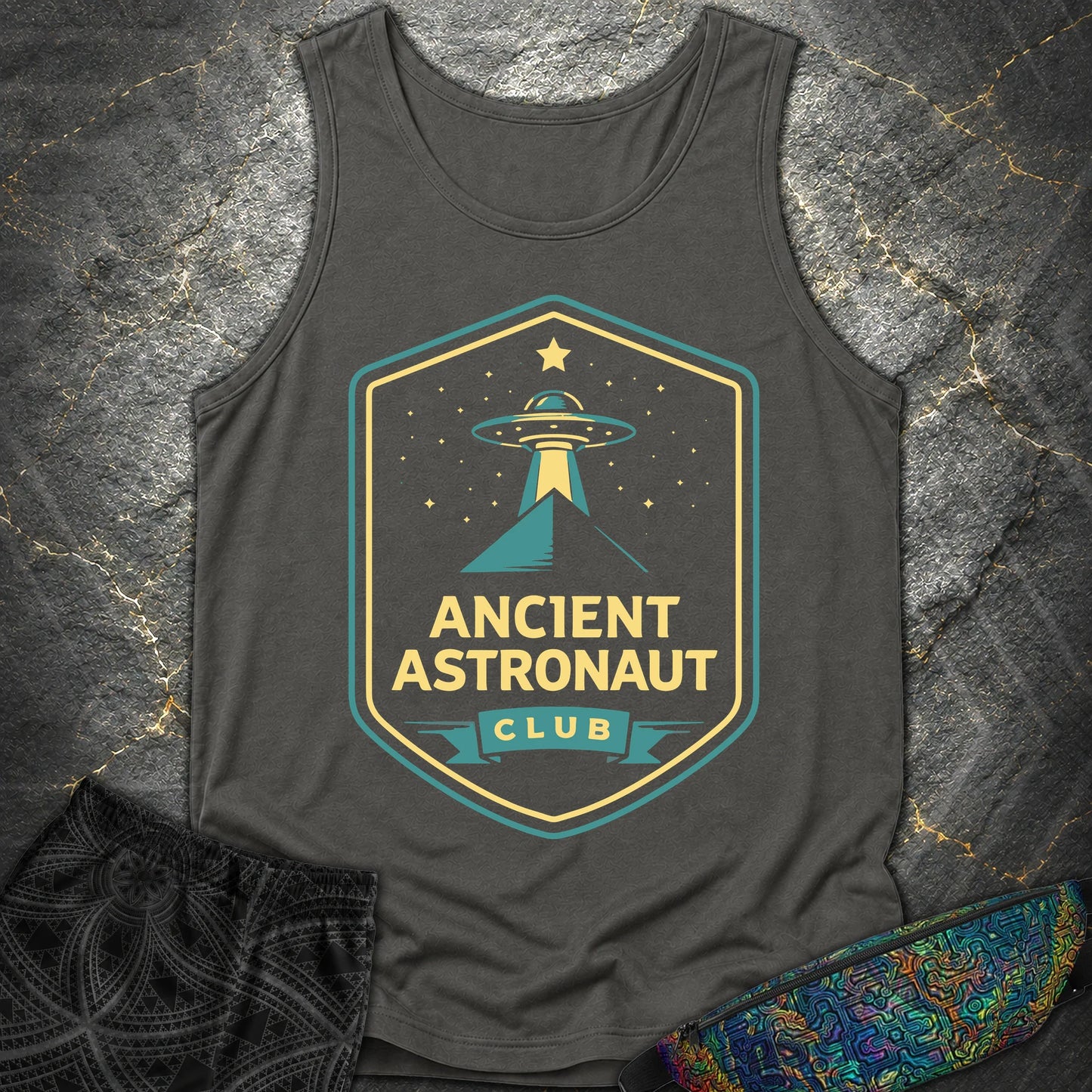 Ancient Astronaut Club - Ancient Astronaut Club Comfort Tank Top - Pepper