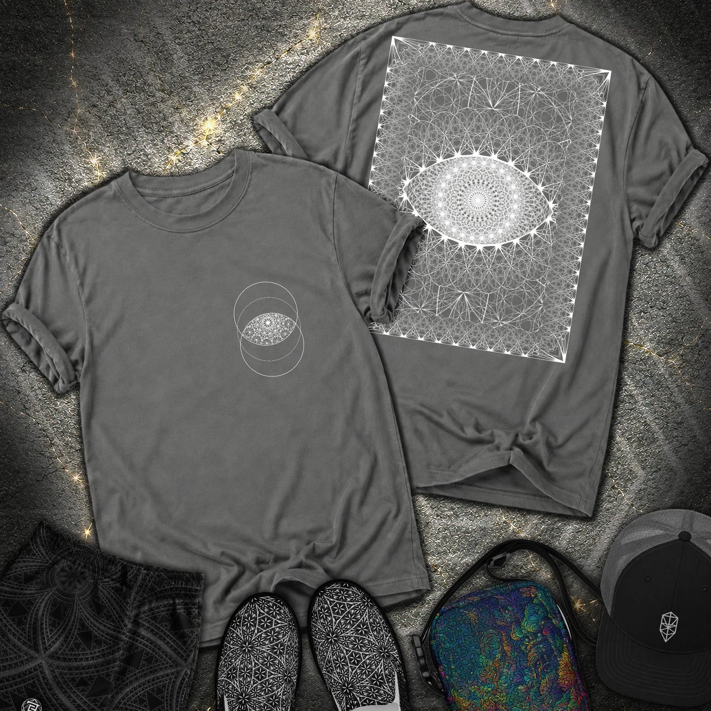 Eye Of The Creator 2 Sided T-Shirt - Eye Of The Creator 2 Sided Comfort T-Shirt - Pepper