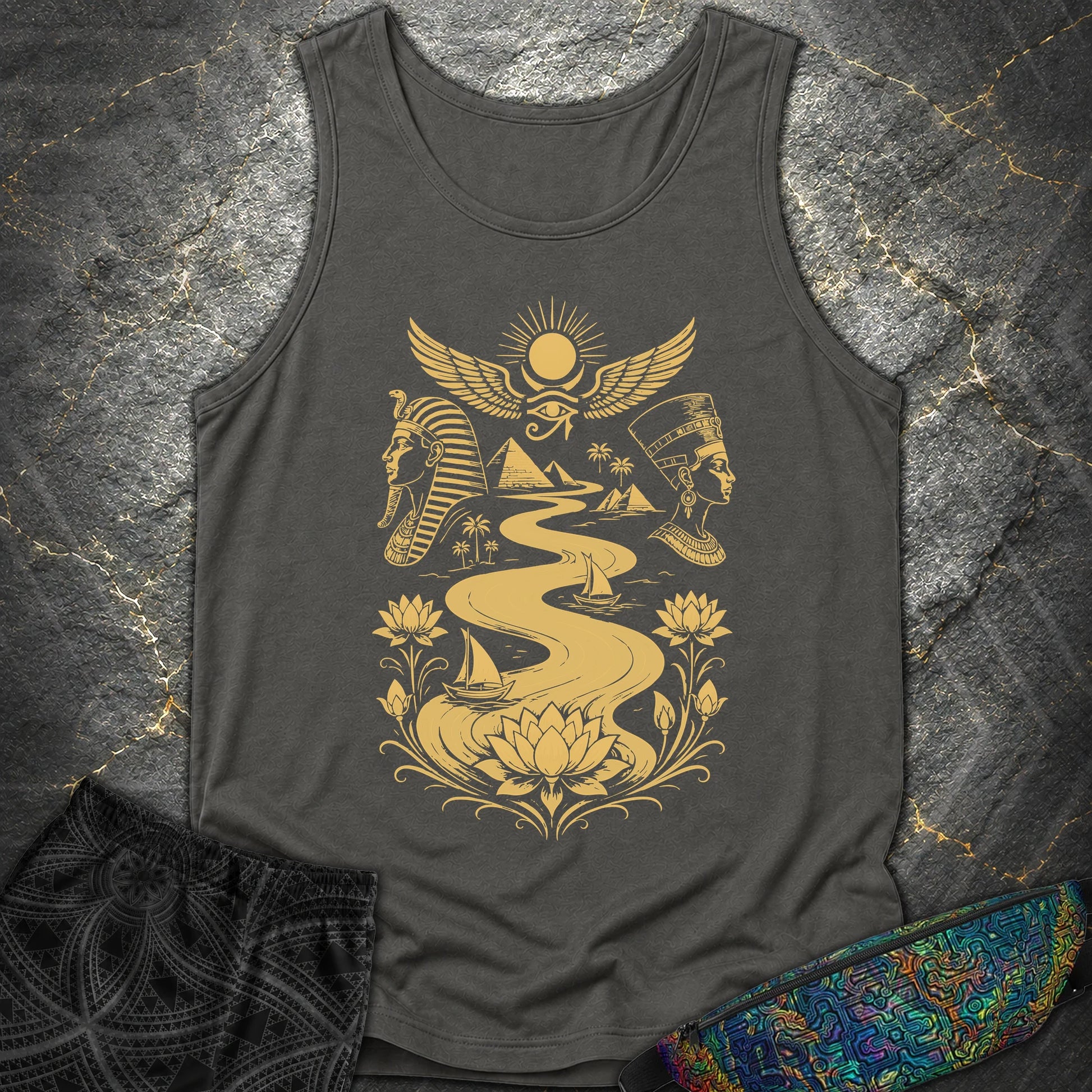 Golden Nile Between Two Crowns - Golden Nile Between Two Crowns Comfort Tank Top - Pepper