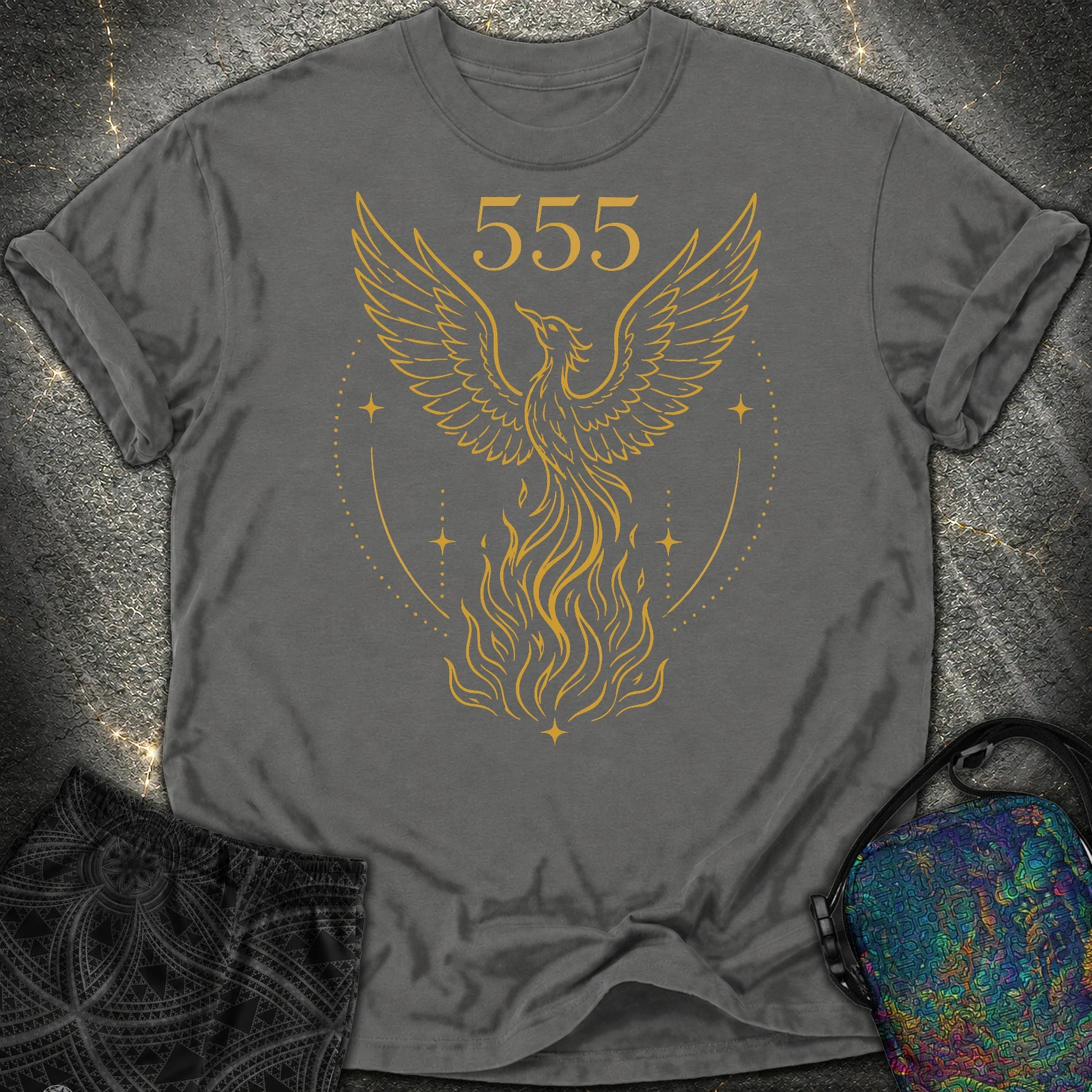 555 Angel Number Rebirth Comfort T-Shirt - 555 Angel Number Rebirth Comfort T-Shirt - Pepper