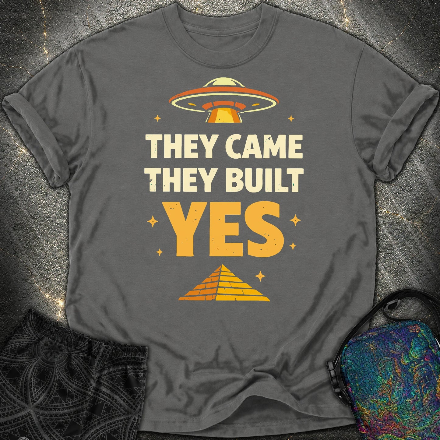 They Came They Built Yes - They Came They Built Yes Comfort T-Shirt - Pepper