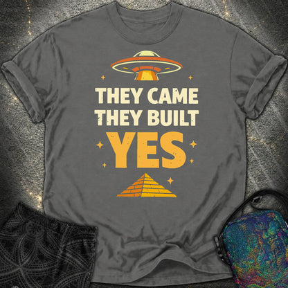 They Came They Built Yes - They Came They Built Yes Comfort T-Shirt - Pepper