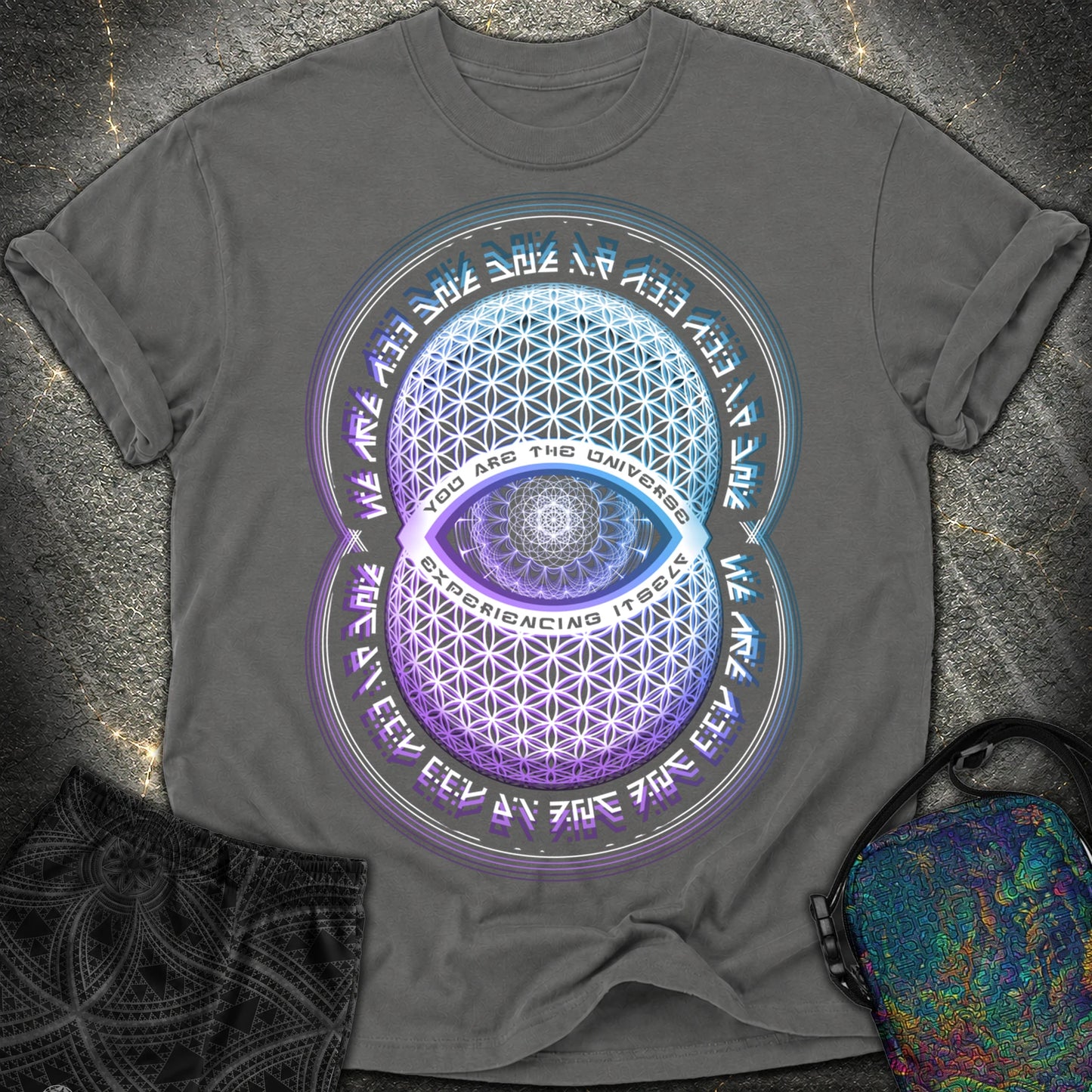 Alan Watts You Are The Universe T-Shirt - Alan Watts You Are The Universe Comfort T-Shirt - Pepper
