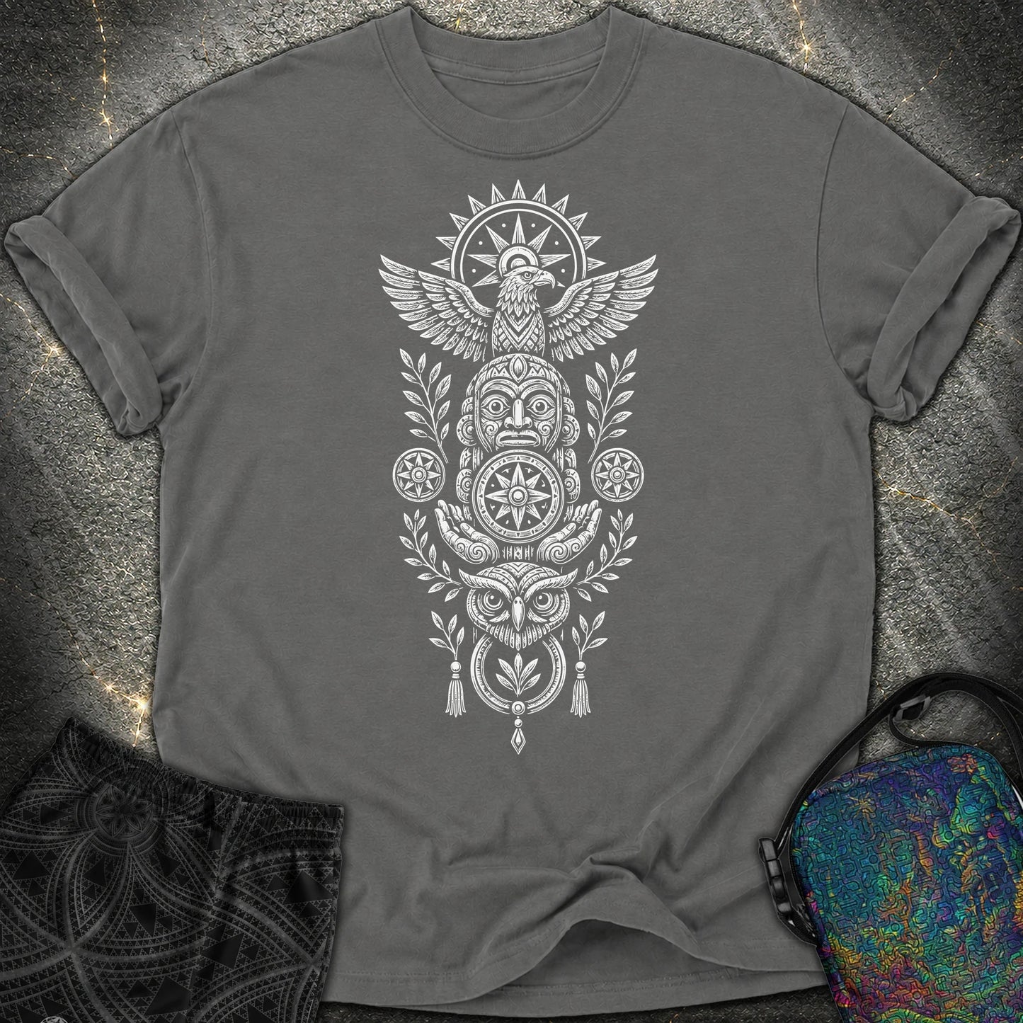 Totem White - Totem White Comfort T-Shirt - Pepper