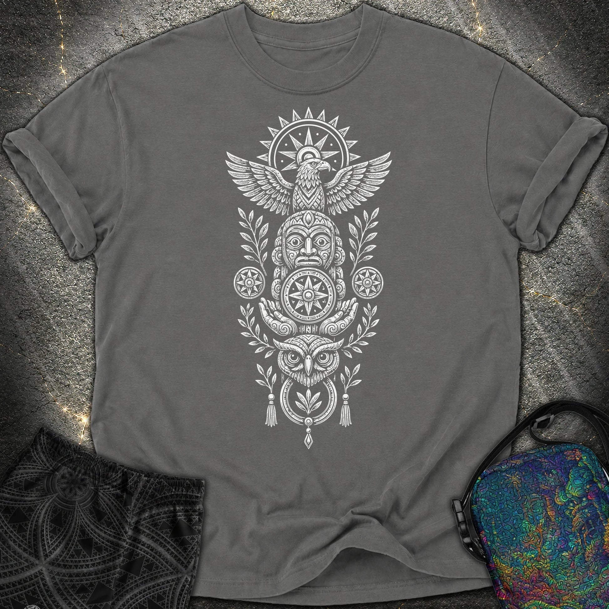 Totem White - Totem White Comfort T-Shirt - Pepper