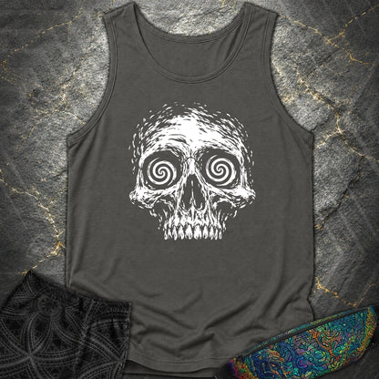 Hypnotic Skull Comfort Tank - Hypnotic Skull Comfort Tank - Pepper