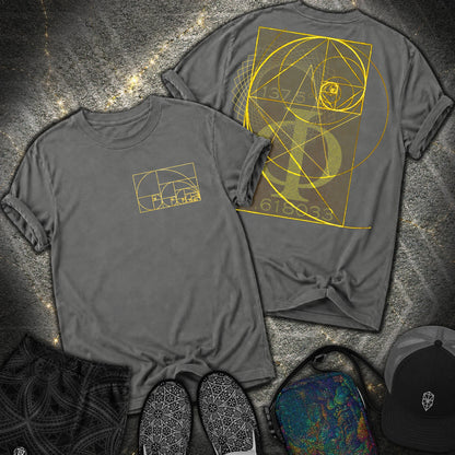Golden Ratio Spirals 2 Sided T-Shirt - Golden Ratio Spirals 2 Sided Comfort T-Shirt - Pepper