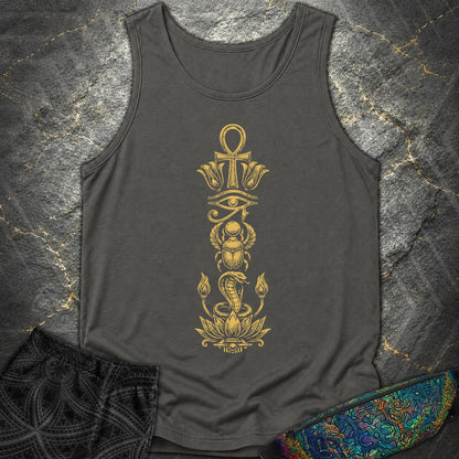 Ancient Egyptian Symbol Totem - Ancient Egyptian Symbol Totem Comfort Tank Top - Pepper