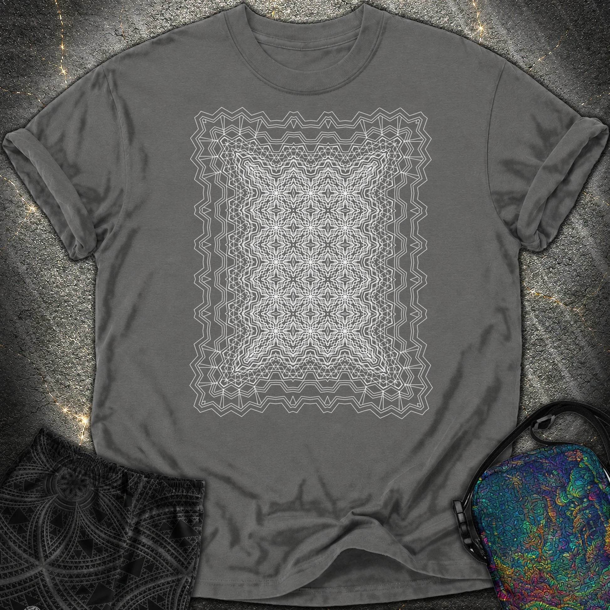 Infinite Geometric Lattice - Infinite Geometric Lattice Comfort T-Shirt - Pepper