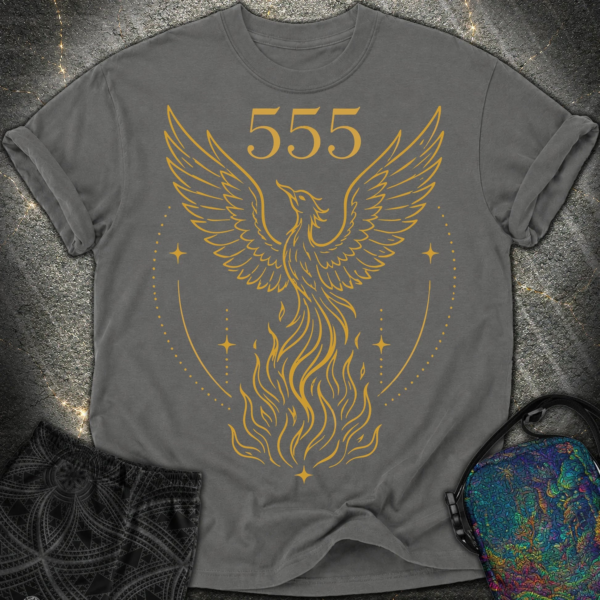555 Angel Number Rebirth Comfort T-Shirt - 555 Angel Number Rebirth Comfort T-Shirt - Pepper