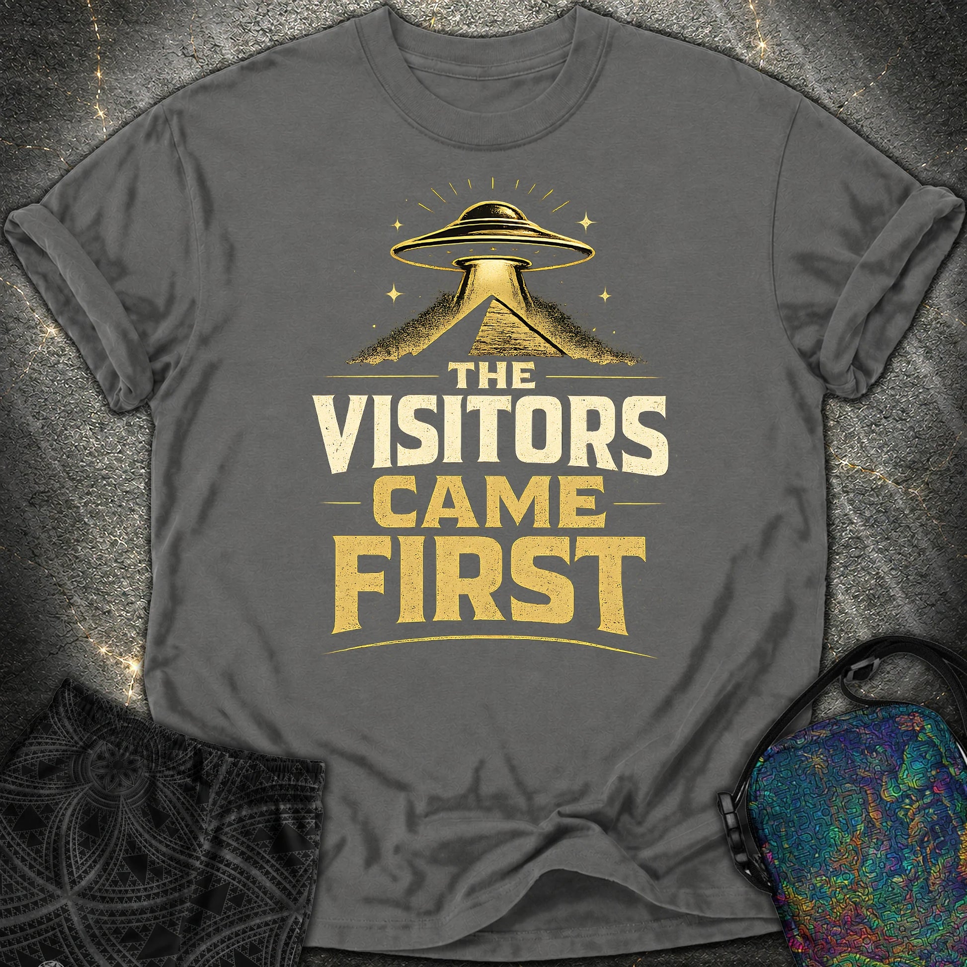 The Visitors Come First - The Visitors Come First Comfort T-Shirt - Pepper