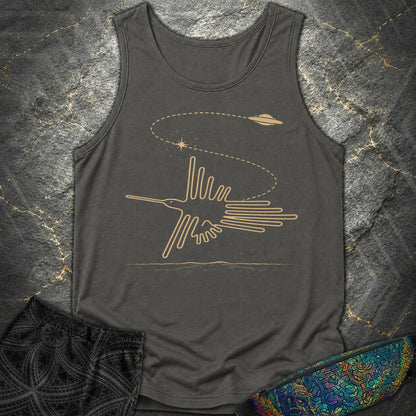 Geoglif Ptaka I Latający Spodek - Geoglif Ptaka I Latający Spodek Comfort Tank Top - Pepper