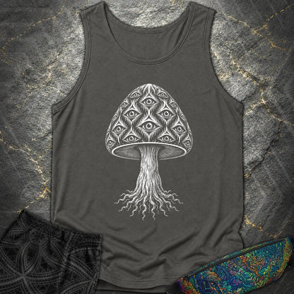 All-Seeing Mushroom - All-Seeing Mushroom Comfort Tank Top - Pepper