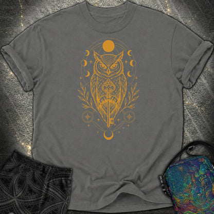 Owl Wisdom Key - Owl Wisdom Key Comfort T-Shirt - Pepper