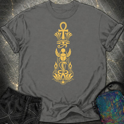 Sacred Symbols of Eternal Life - Sacred Symbols of Eternal Life Comfort T-Shirt - Pepper