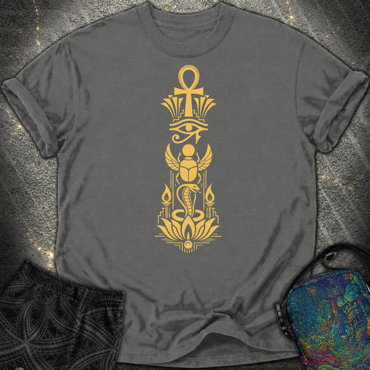 Sacred Symbols of Eternal Life - Sacred Symbols of Eternal Life Comfort T-Shirt - Pepper