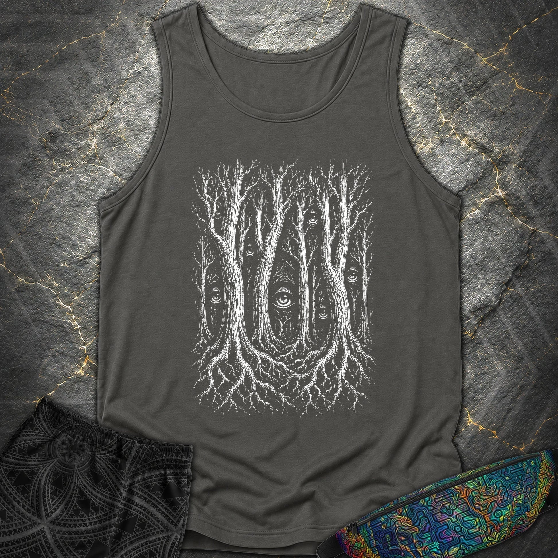 Forest Consciousness Watching - Forest Consciousness Watching Comfort Tank Top - Pepper