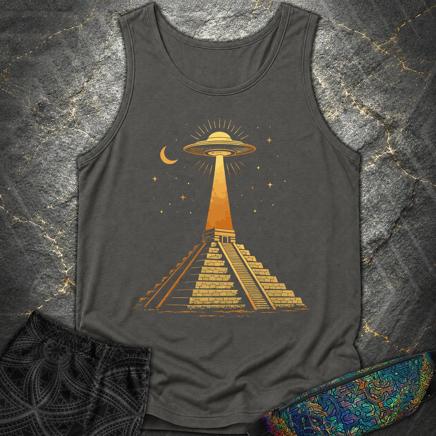 Piramida Majów I UFO - Piramida Majów I UFO Comfort Tank Top - Pepper