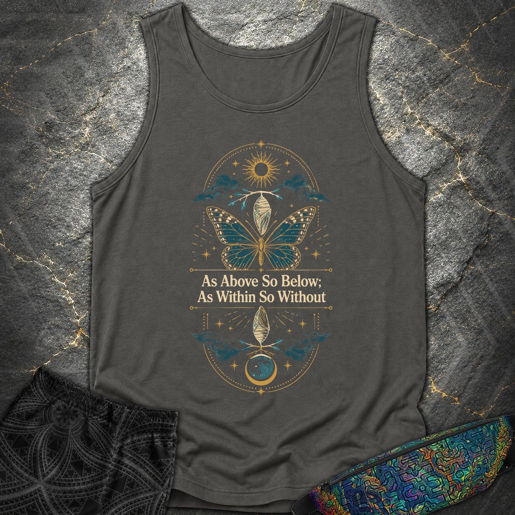 As Above So Below Transformation - As Above So Below Transformation Comfort Tank Top - Pepper