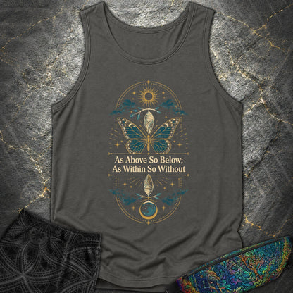 As Above So Below Transformation - As Above So Below Transformation Comfort Tank Top - Pepper