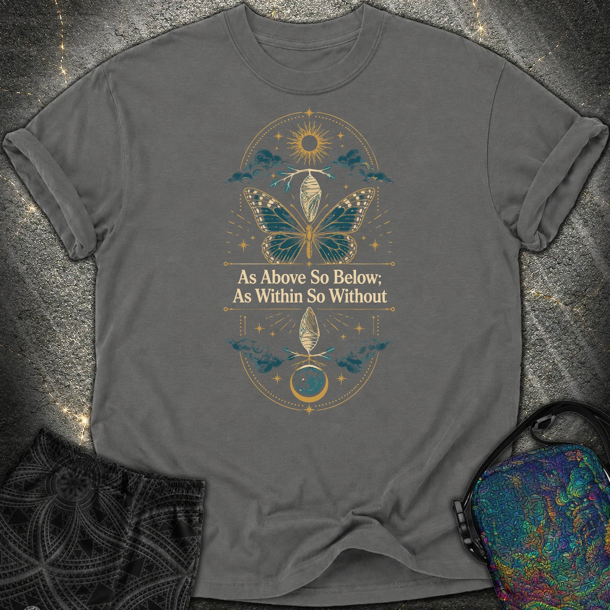 As Above So Below Transformation - As Above So Below Transformation Comfort T-Shirt - Pepper