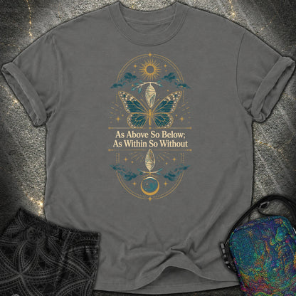 As Above So Below Transformation - As Above So Below Transformation Comfort T-Shirt - Pepper