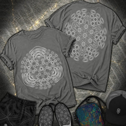 The Observers From Beyond 2 Sided T-Shirt - The Observers From Beyond 2 Sided Comfort T-Shirt - Pepper