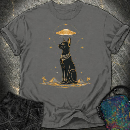 Celestial Cat Beneath the Starship - Celestial Cat Beneath the Starship Comfort T-Shirt - Pepper