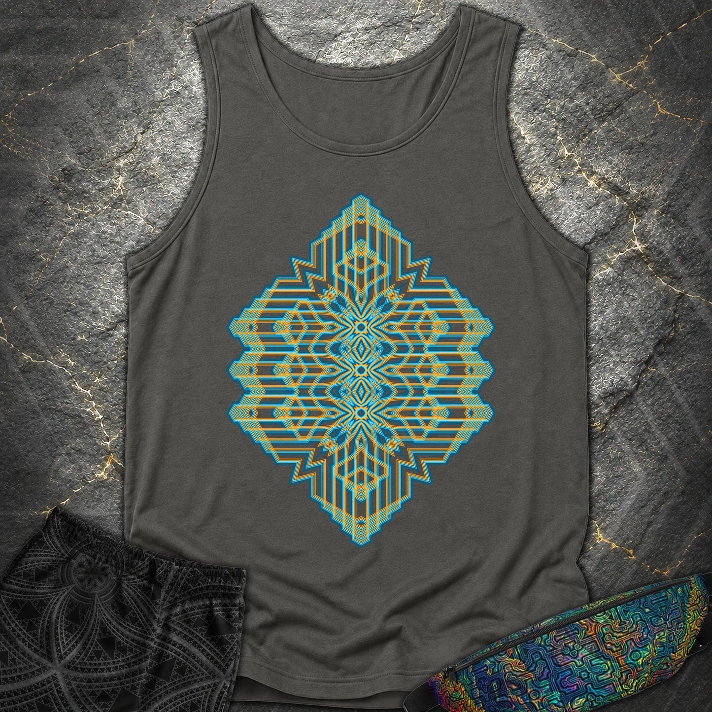 Triune Signal Temple - Triune Signal Temple Comfort Tank Top - Pepper