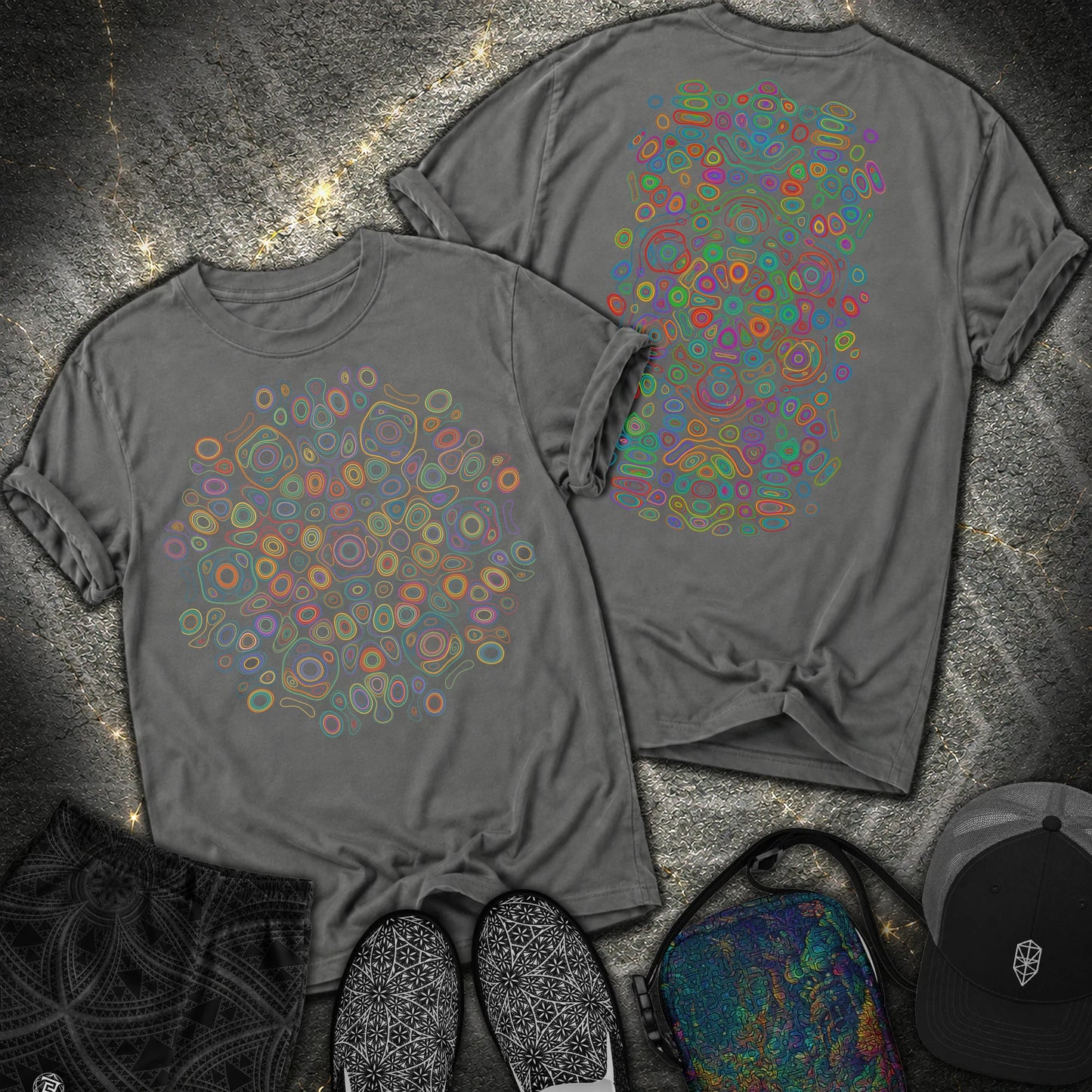 Frequency Of Color - Frequency Of Color 2 Sided Comfort T-Shirt - Pepper