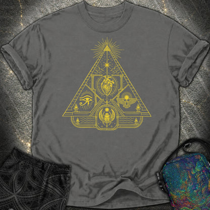 Mystic Pyramid of the Sacred Heart - Mystic Pyramid of the Sacred Heart Comfort T-Shirt - Pepper