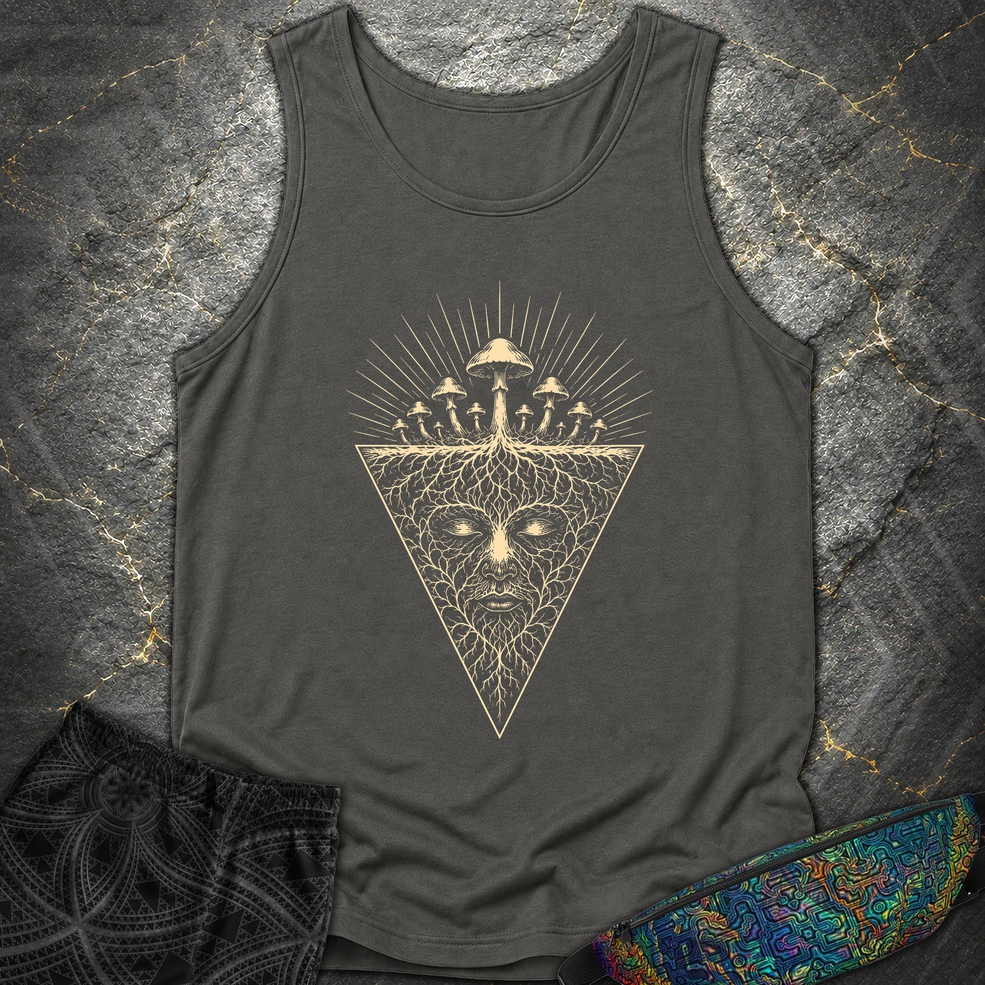 Mycelium Consciousness - Mycelium Consciousness Comfort Tank Top - Pepper