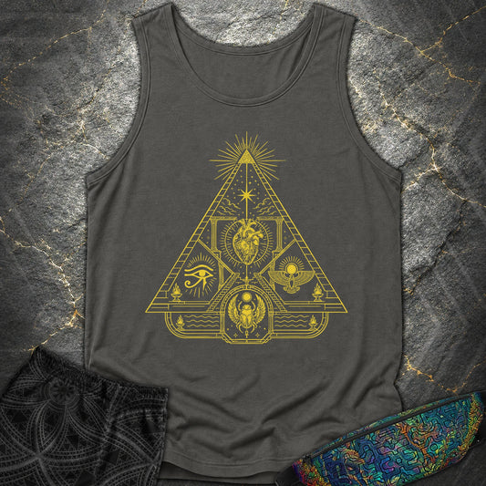 Mystic Pyramid of the Sacred Heart - Mystic Pyramid of the Sacred Heart Comfort Tank Top - Pepper