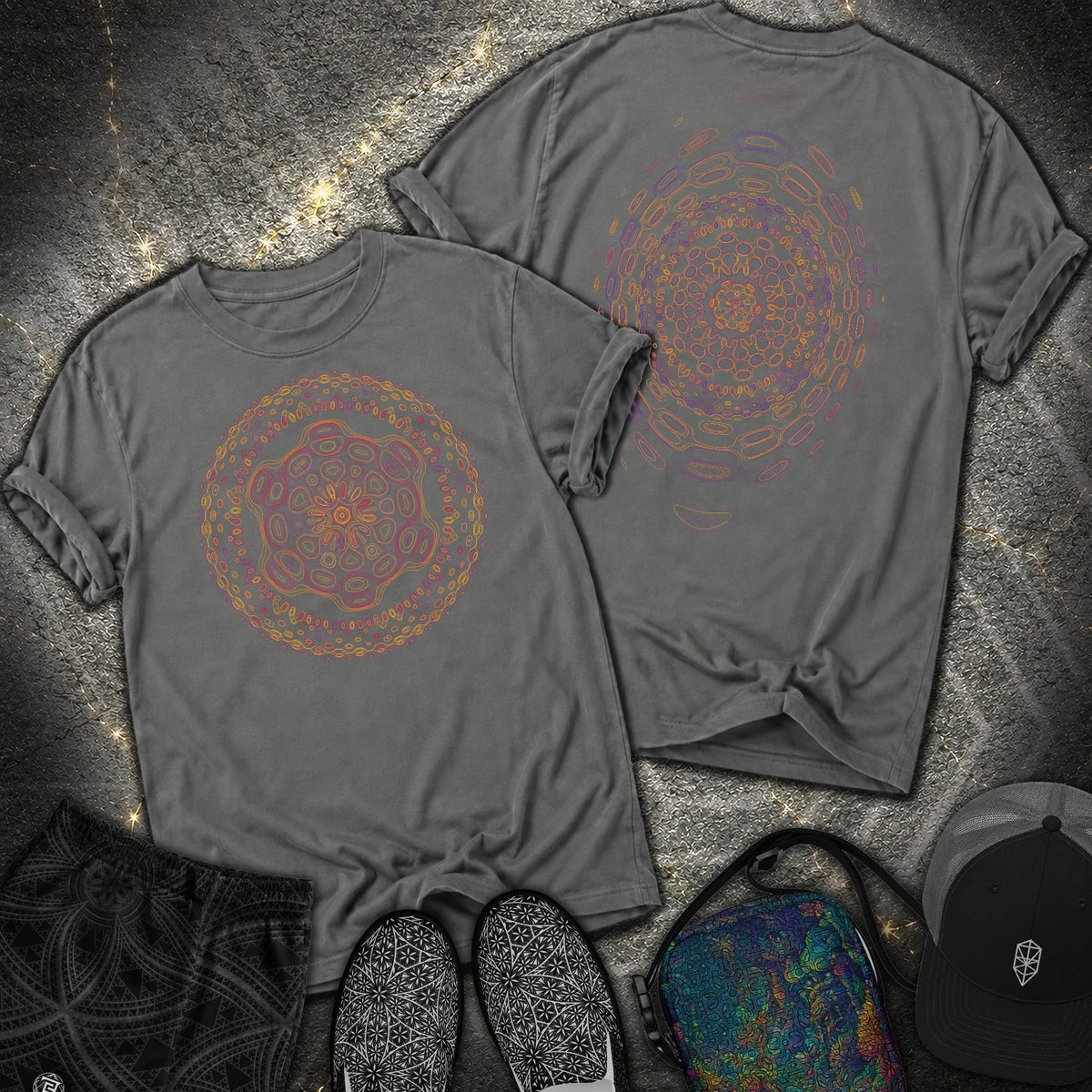 Cymandala Front 2 Sided Comfort T-Shirt - Cymandala Front 2 Sided Comfort T-Shirt - Pepper