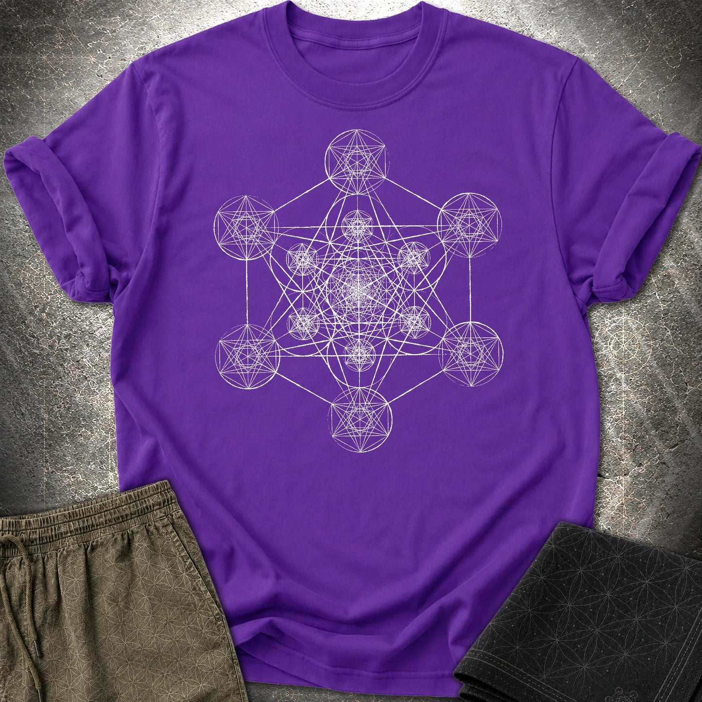 Fractal Metatron T-Shirt - Fractal Metatron T-Shirt - Purple