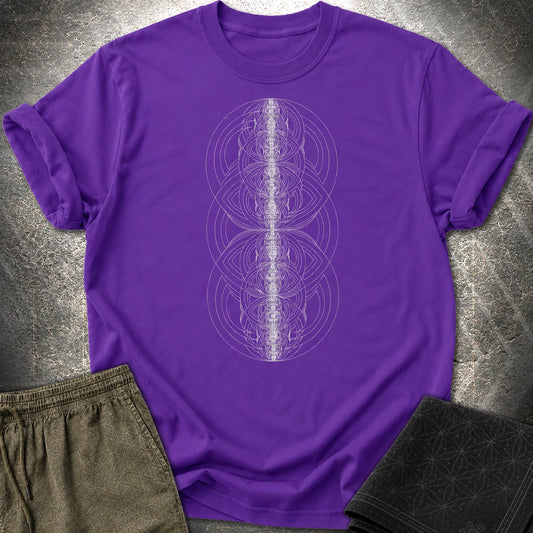 Concentric Vesica T-Shirt - Concentric Vesica T-Shirt - Purple