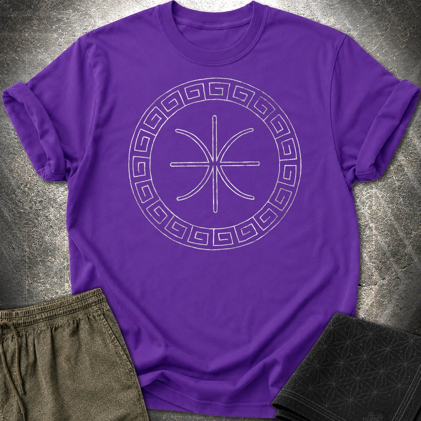 Delphic Epsilon Greek T-Shirt - Delphic Epsilon Greek T-Shirt - Purple