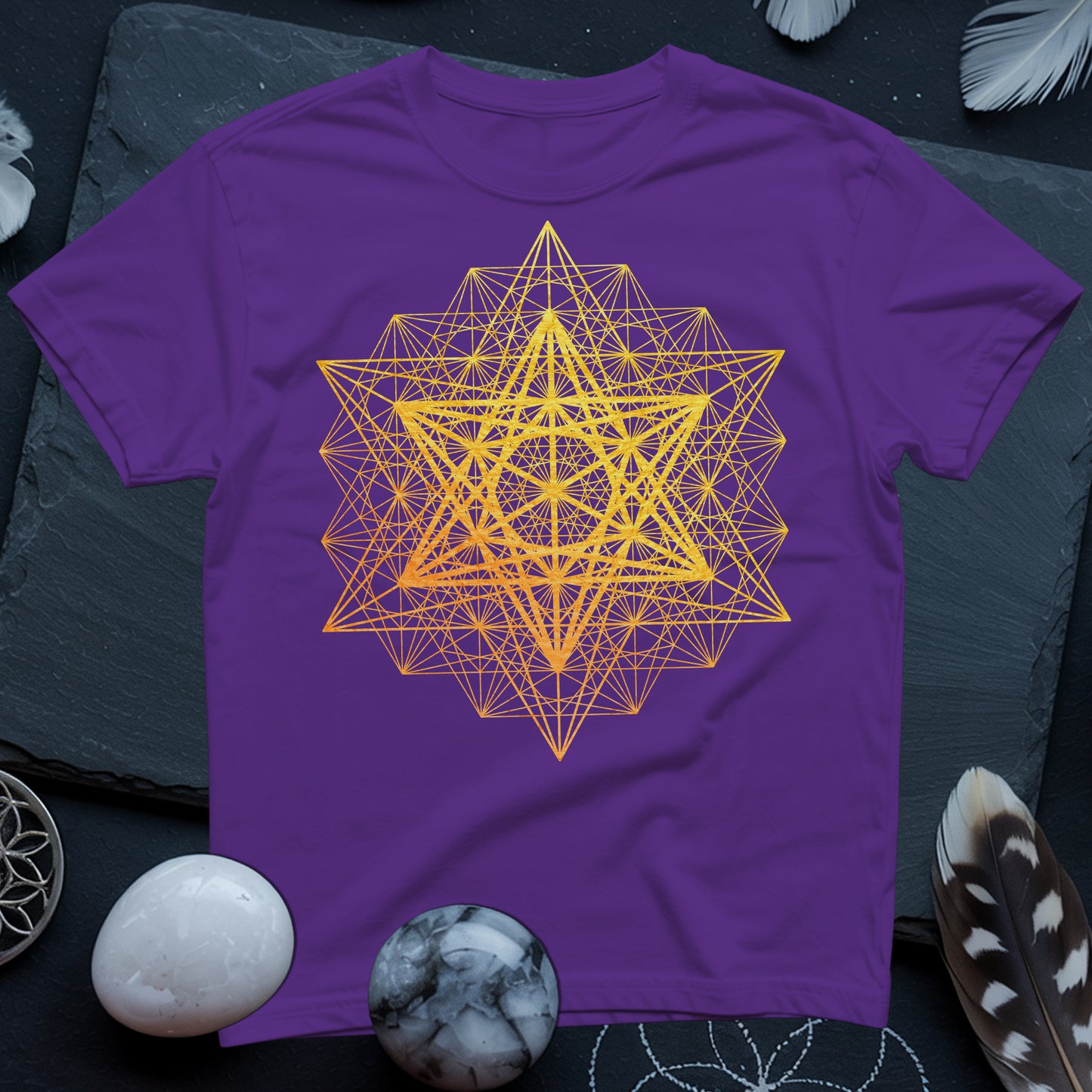 Metatron's Cube Grid T-Shirt