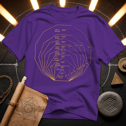 Regular Polygons Mathematical Art T-Shirt