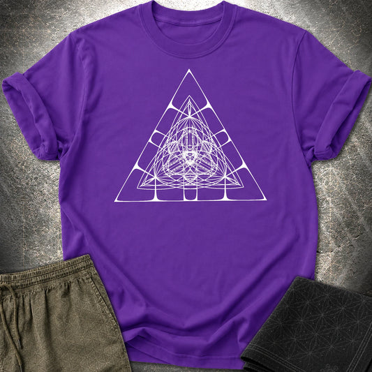 Alien Pyramid T-Shirt - Alien Pyramid T-Shirt - Purple